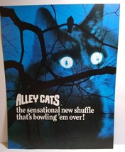 Williams Alley Cats Arcade FLYER Original Shuffle Alley Game Art Print 1985 - £12.30 GBP