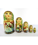 Matryoshka Nesting Dolls 7&quot; 5 Pc., Tsar Saltan Fairy tale Hand Made Russ... - £64.67 GBP