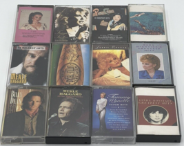 12 Cassette Tape lot Country Reba Merle Haggard Billy Dean Tammy Wynette - £15.50 GBP