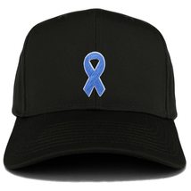 Trendy Apparel Shop Prostate Cancer Awareness Light Blue Ribbon Patch Structured - £14.45 GBP