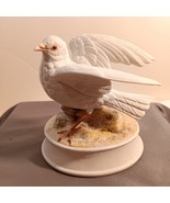 Vintage Gorham White Dove Wings Spread Collectible Music Box Figurine - £13.93 GBP