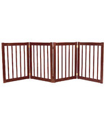 Dynamic Accents 42223 - 32 Inch 4 Panel Free Standing EZ Gate - Mahogany - £195.28 GBP