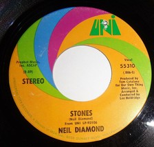 Neil Diamond 45 RPM Record - Stones / Crunchy Granola Suite A5 - £3.14 GBP