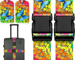 Luggage Straps Set 4 Pack, Suitcase Belt Luggage Tags for Suitcases TSA ... - $20.88