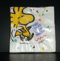 Vintage Unopened Package of 16 Hallmark 1980s Woodstock Peanuts Paper Na... - $6.99