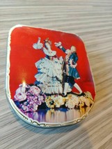 Vintage Antique Victorian Dancing Tin Hinged Candy Tobacco Made in Britain - £12.49 GBP