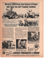 1945 Texaco 6,000 Acres From Arizona To Oregon Print ad Fc3 - $13.30