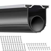 VEVOR Garage Door Bottom Seal,U+O Ring,Aluminum Track,5/16"T,3 3/4"W,16F... - $28.99