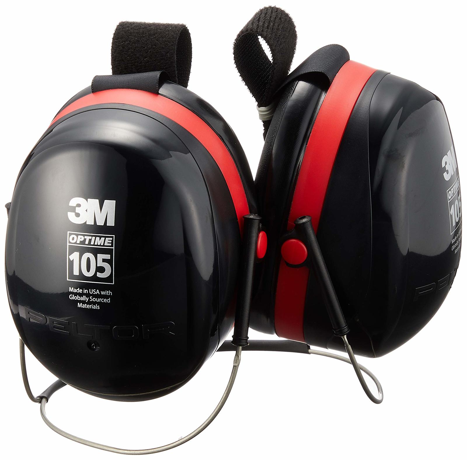 Peltor H10B Earmuff, Behind-The-Head, Black - OS