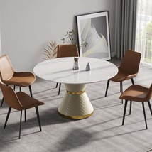 Modern Round Dining Table - White - Seats 6 - $1,007.99