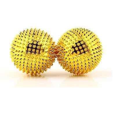 2 Magnetic Acu-Reflex Hand Massage Balls Accu, Acupunture Relaxation Therapy - $8.32
