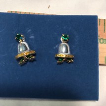 Vintage Avon Happy Holidays Earrings - Bell - $20.00