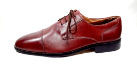 GIORGIO BRUTINI Men Cap Toe Dress Shoe Size 10 Cordovan Lace Up Leather ... - $34.99