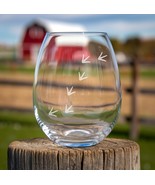 Chicken Tracks Etched Glasses - Wine, Champagne, Pint Glasses, Shot Glass - $467.85 MXN+