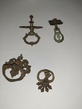 ARCHITECTURAL SALVAGE VICTORIAN DRAWER PULLS VINTAGE Metal Mixed Lot of 4 - $27.49