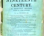 The Nineteenth Century A Monthly Review December 1889 - $19.85