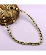 Honey Calcite 8x8 mm Beads Adjustable Thread Necklace ATN-27 - £9.14 GBP