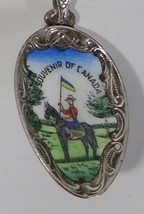 Collector Souvenir Spoon Canada RCMP Royal Canadian Mounted Police Enamel - £3.97 GBP