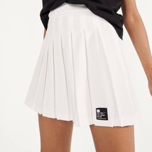 Bershka Women&#39;s White Pleated Mini Tennis Skirt Small NWT - $29.99
