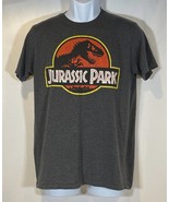 Men’s Jurassic Park T-Shirt Black, Orange, Yellow Logo-Sz Medium - £10.96 GBP