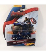 Marvel - Avengers Age of Ultron Captain America Die-Cast Car Hot Wheels ... - £14.73 GBP