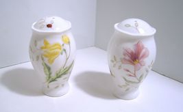 Lenox Salt &amp; Pepper Shaker Set Butterfly Meadow Floral/Ladybug - £17.44 GBP