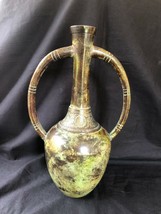 Vintage / Ancien Japonais Patiné Bronze à Poignées Vase. Unica - £167.06 GBP