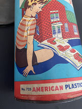 Vintage 50's American Plastic Bricks Container image 7