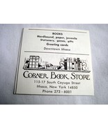1972 Ad Corner Book Store, 115-17 South Cayuga Street, Ithaca, N.Y. - $12.33 CAD
