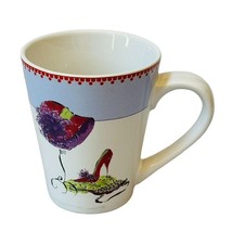 Coffee Cup Mug ROSANNA &quot;IT&#39;S MY TIME&quot; Red Hat and Heels Ceramic Handled ... - £7.06 GBP