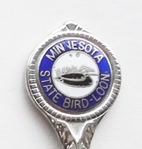Collector Souvenir Spoon USA Minnesota Loon State Bird Cloisonne Emblem ... - £3.19 GBP
