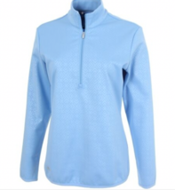 Adidas Size Medium Womens Pullover Shirt 1/4 Zip Blue Fleece Lined NEW $... - £37.12 GBP