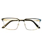 Robert Mitchel Eyeglasses RM 202310 Black/Gold 54-17-145 Without Lenses - $94.78 CAD