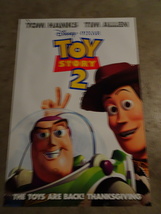 TOY STORY 2 - MOVIE POSTER WITH WOODY AND BUZZ LIGHTYEAR - $50.00
