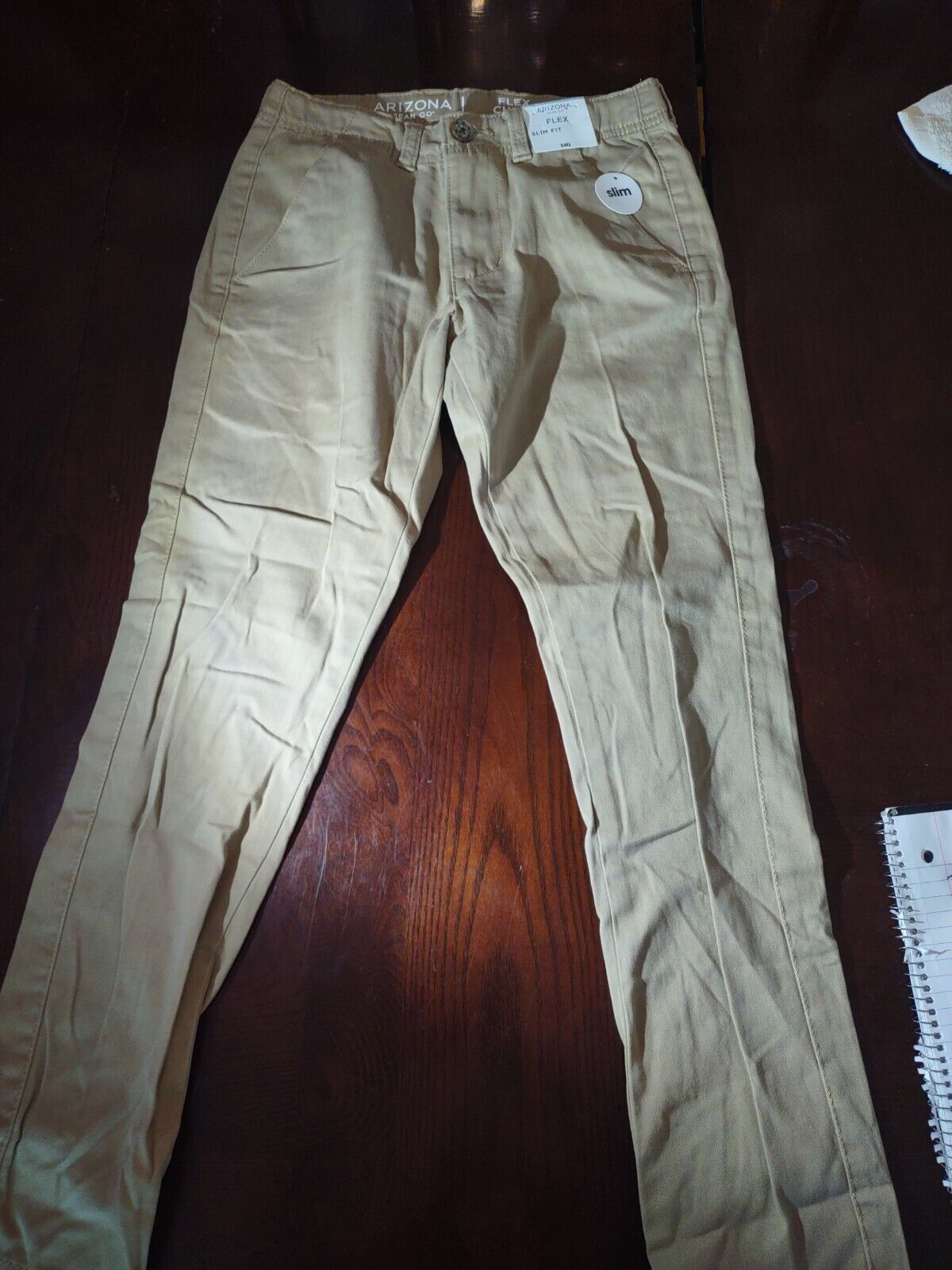 Primary image for Arizona Flex Slim Fit Boys Size 12 Khaki Pants