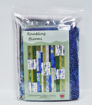 Rambling Blooms Batik and Catalina Ultra Violet Quilt Kit - £90.48 GBP