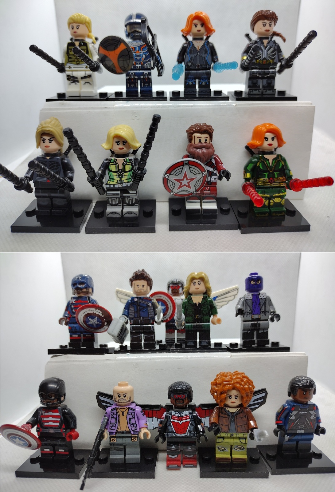18 pcs Black widow + Falcon and the winter soldier = thunderbolts? minifigs - $26.00