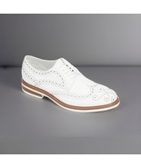 Men’s Kenneth Cole Oxfords | Kieran Medallion Wing Top Oxford Off White - $89.95