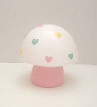 Bullseye&#39;s Playground Valentine&#39;s Day Target Ceramic Heart Pink Mushroom Pastel - £7.90 GBP