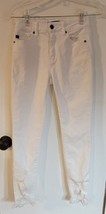 Womens 1 KanCan Distressed Punk White Skinny Denim Jeans KC8395WT Frayed... - $8.91