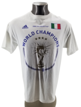 RARE VTG  2006 Adidas World Cup Italy Champions Print T Shirt Sz Medium ... - £138.75 GBP