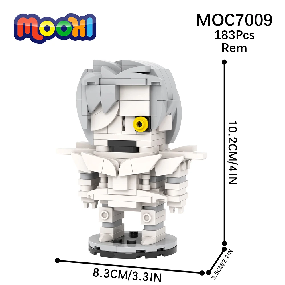 MOC7009 Death Rem Japanese Anime Figure White Bone Monster Building Blocks Toy - £24.13 GBP