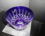 AJKA Arabella Crystal  Ice Bucket Cobalt Blue Measures 6.25&quot; Diameter by... - $245.00