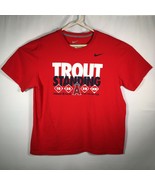 Nike Trout Standing Size XXL LA Angels Mike Trout Hits The Cycle T Shirt... - $39.37 CAD