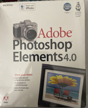 2006 Adobe PHOTOSHOP Elements 4.0 for Macintosh MAC Software Brand New S... - £9.81 GBP