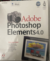 2006 Adobe PHOTOSHOP Elements 4.0 for Macintosh MAC Software Brand New S... - £9.67 GBP