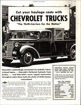 VINTAGE 1938 CHEVROLET TRUCK AD cut your haulage cost  PRINT AD b9 - £41.63 GBP