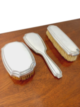 TIFFANY &amp; CO Original VANITY dresser set 2 hair brushes and 1 mirror in sterling - £195.80 GBP