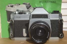 Chinon CX 35mm camera with Pentacon 30mm f3.5 lens And Instruction Manual. Great - £111.90 GBP