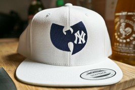 New York Yankees, Wu Tang, 90s Hip Hop Rap Embroidered Snapback Hat - £27.34 GBP